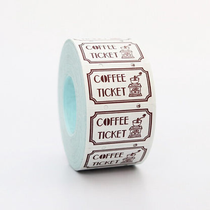 Coffee Ticker - 36 Sublo - 24 label stickers sampler