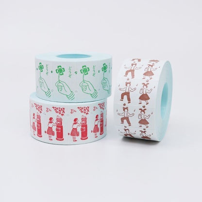 mailbox and a girl - 36 Sublo - 24 label stickers sampler