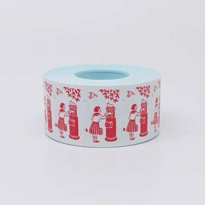 mailbox and a girl - 36 Sublo - 24 label stickers sampler