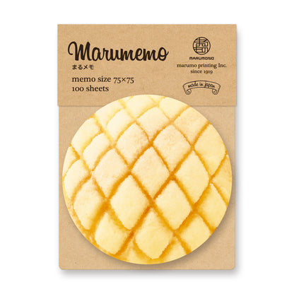 Marumemo Melon Pan -  Marumemo Sweets -memo pad
