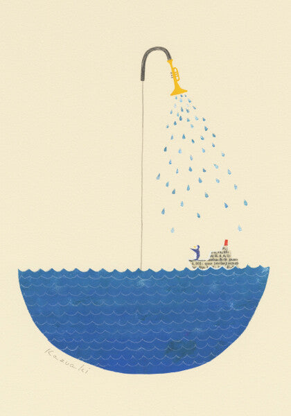 Trumpet Shower - Kazuaki Yamada Postcard
