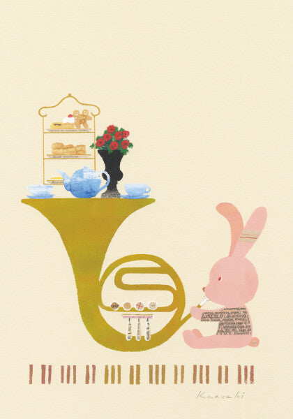 Afternoon tea Christmas - Kazuaki Yamada Postcard