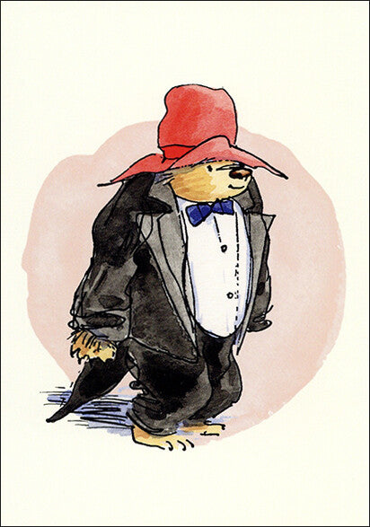 Bear in black jacket - Paddington Postcard