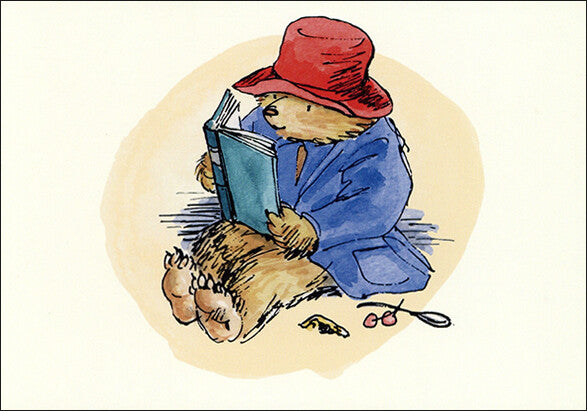 Bear eading - Paddington Postcard