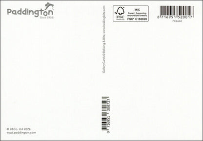 Bear eading - Paddington Postcard