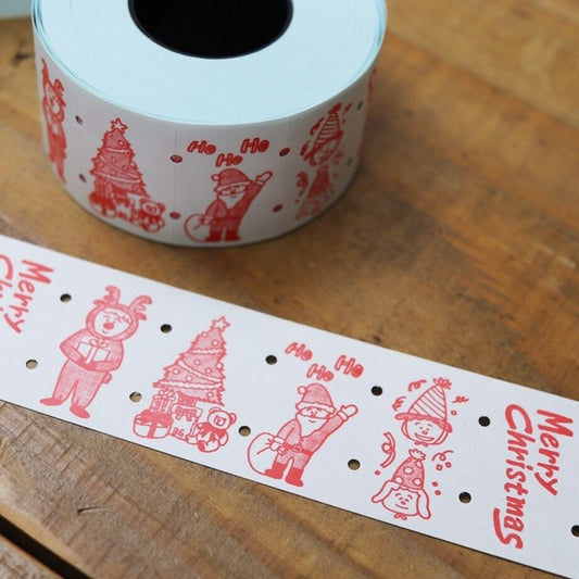 Christmas illustration - 36 Sublo - 25 label stickers sampler