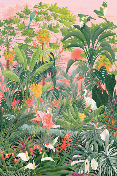 Tropical Oasis - Lantern Press Postcard