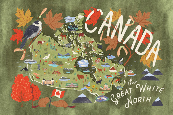 Canada - Celebrate the Place - Lantern Press Postcard