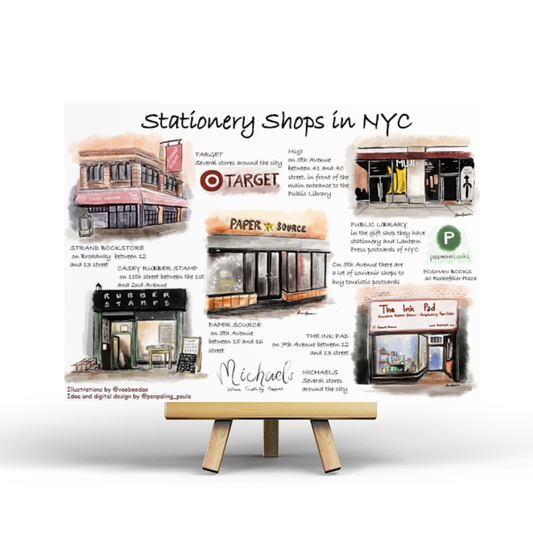 Stationery Shops in NYC - Penpaling Paula Postcard