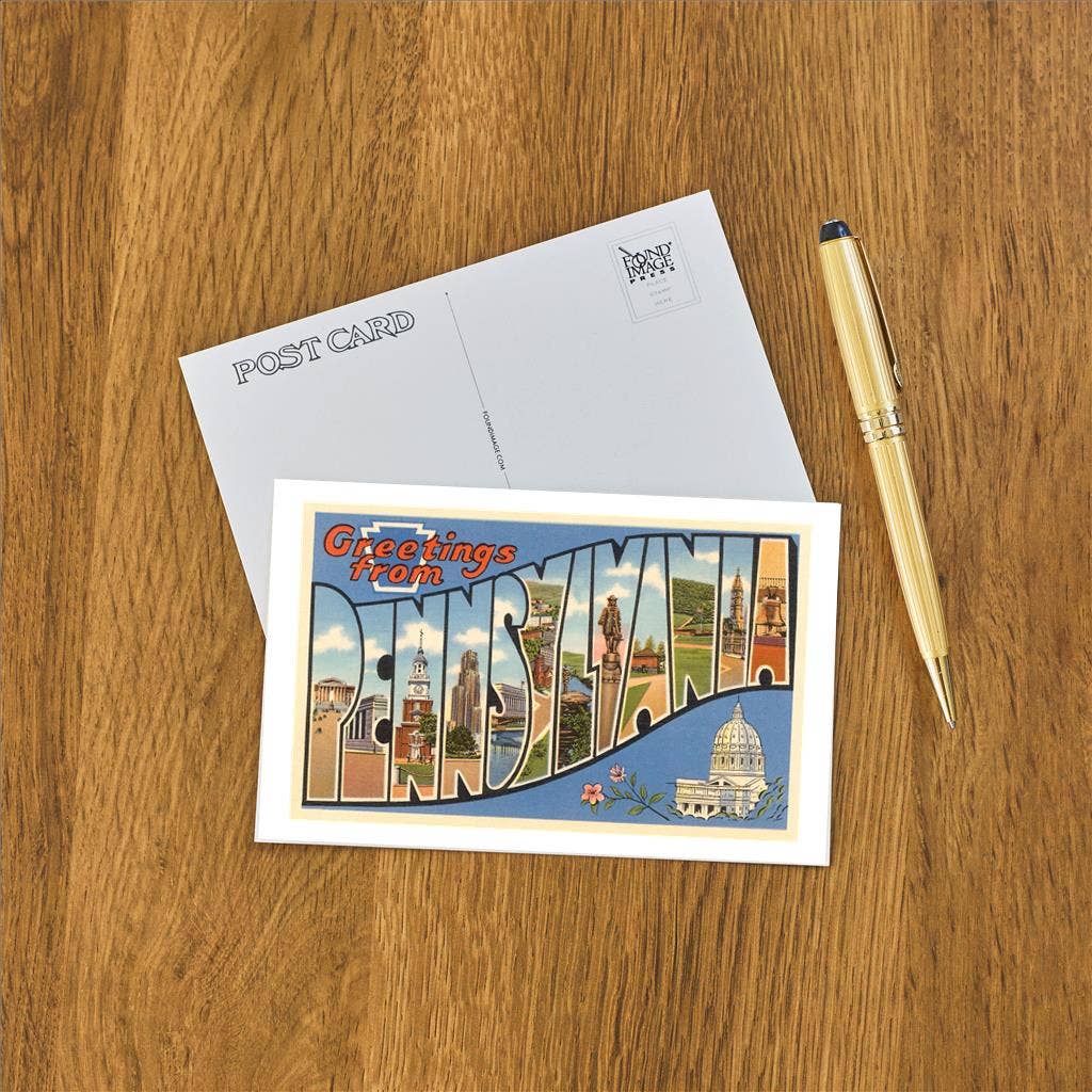 Greetings from Pennsylvania - Found Image postcard