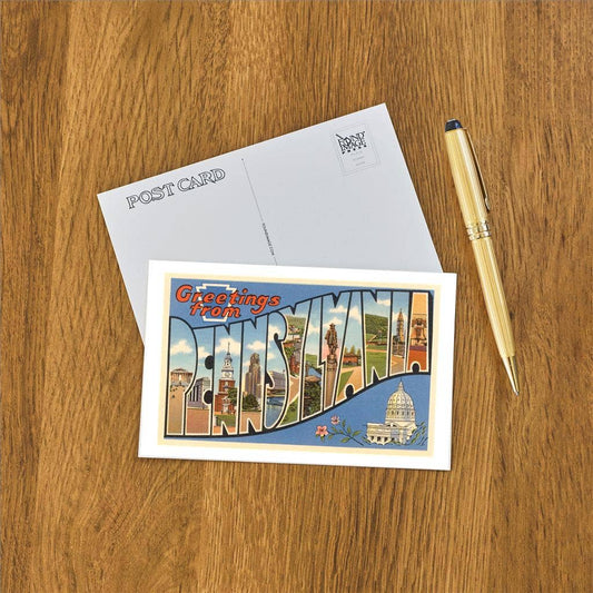Greetings from Pennsylvania - Found Image postcard