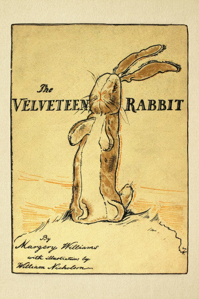 Vintage Book Cover - The Velveteen Rabbit -  Lantern Press Postcard