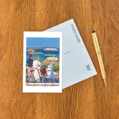 Travel Poster for Bermuda - Found Image postcard