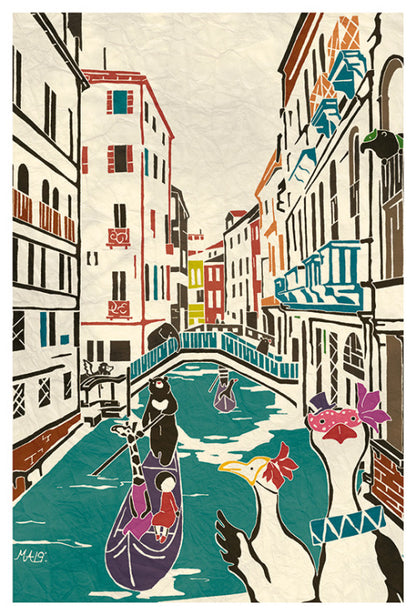 Venice - Italy Europe1  - Adachi Masato - Who Mails postcard