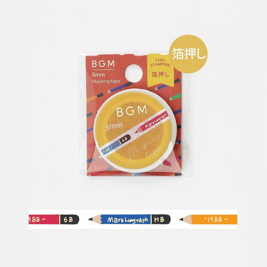 Pencil - BGM Washi Tape LIFE Foil Stamping