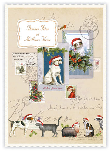 Happy holidays and best wishes - Quire postcard