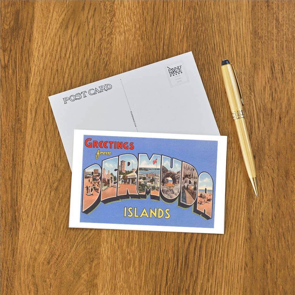 Greetings from Bermuda Islands - Found Image postcard