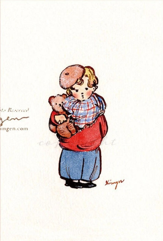 Winter Boy - Krimgen postcard