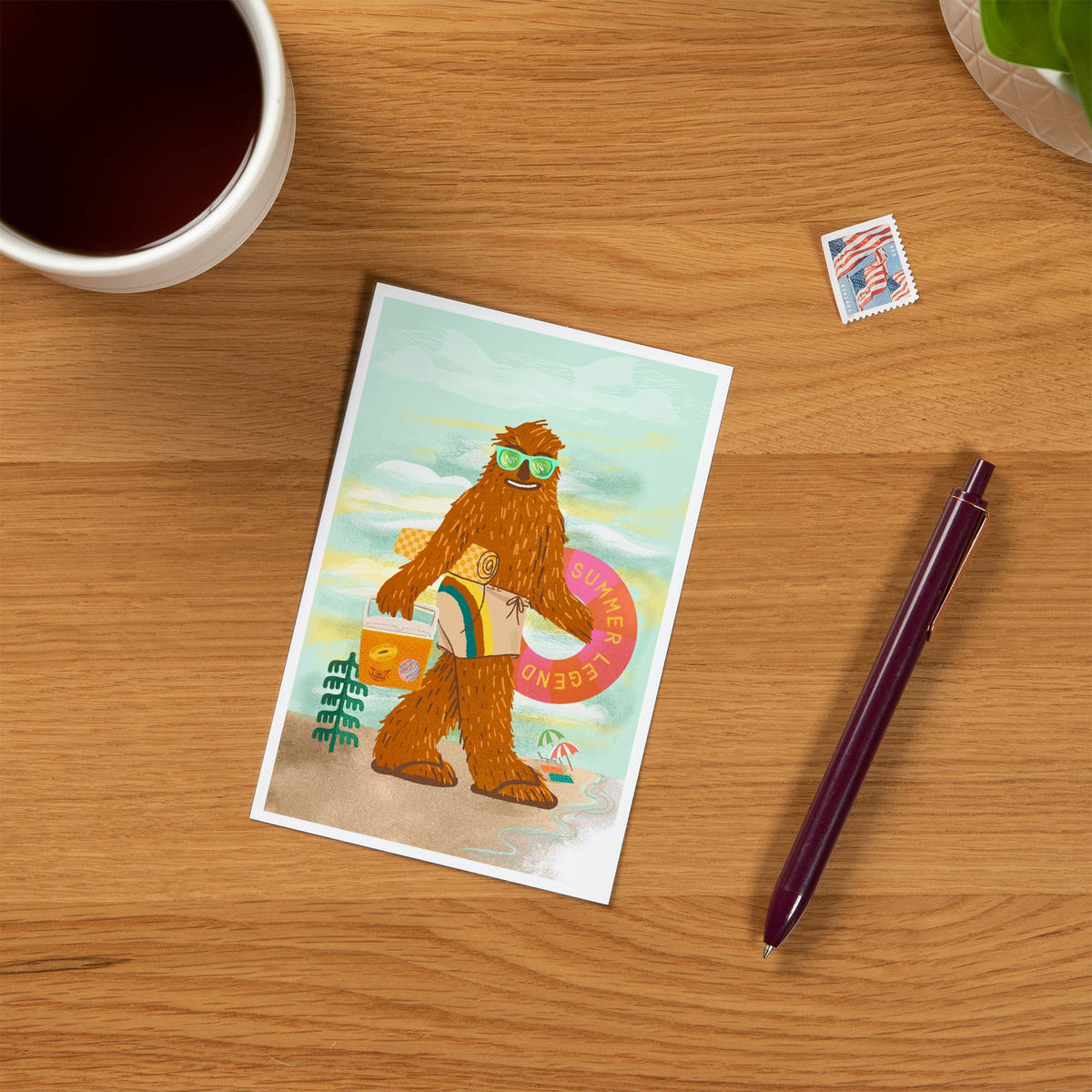 Summer Legend, Bigfoot - Lantern Press Postcard