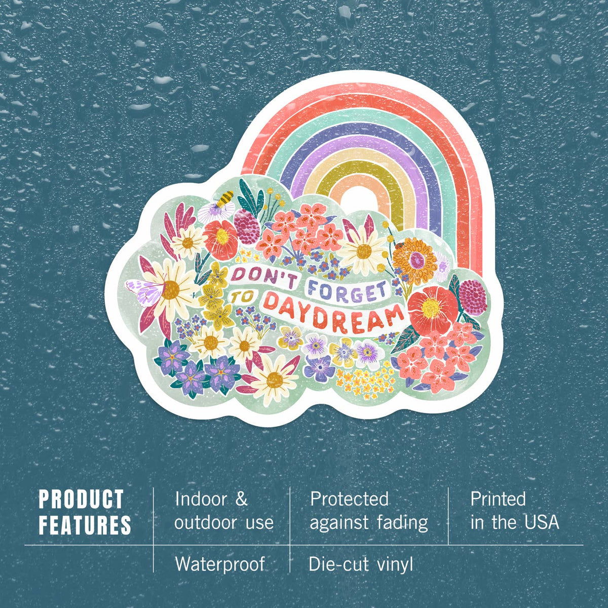 Don’T Forget To Daydream - vinyl sticker - Lantern Press