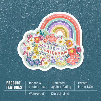 Don’T Forget To Daydream - vinyl sticker - Lantern Press