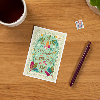 Seasons Mantra, Spring - Lantern Press Postcard