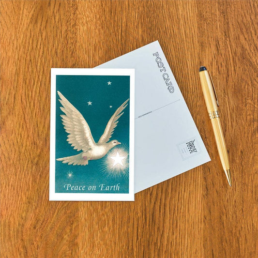 Peace on Earth, Dove with Star - Found Image postcard
