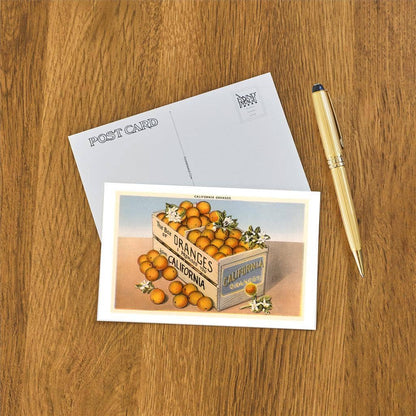 Crate of California Oranges - Found Image postcard