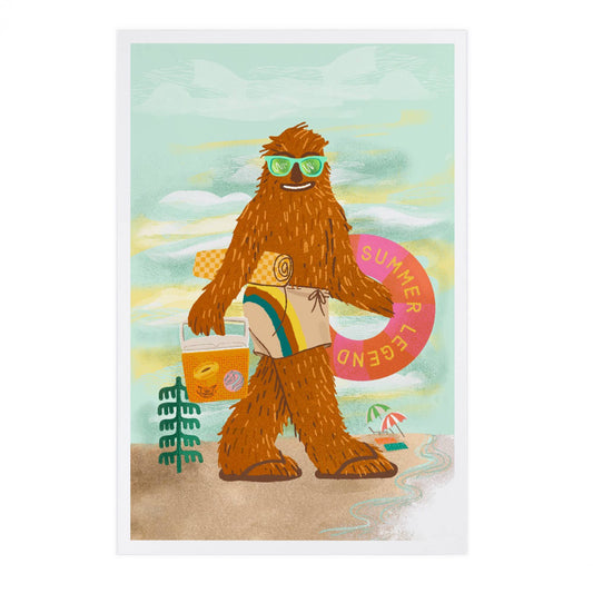 Summer Legend, Bigfoot - Lantern Press Postcard