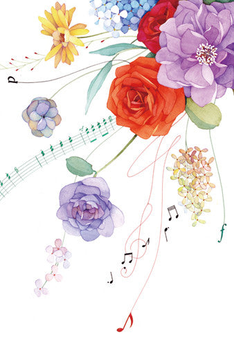 Bouquet flower 2 - Sakai postcard