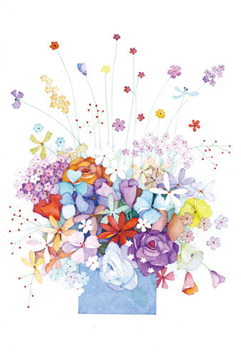 Bouquet flower 4 - Sakai postcard