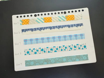 MT Washi Tape Sampler - 0.5m - Blue collection 2