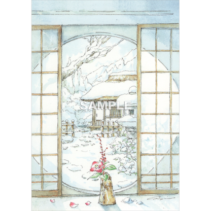 雪見窓- Shinya Uchida Postcard