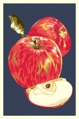 Apple - Lantern Press Postcard