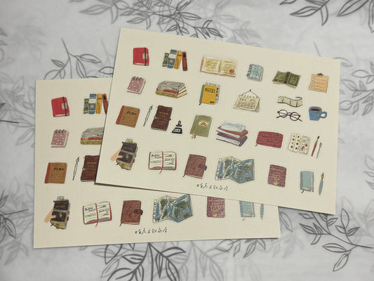 A Journaler’s Collection - washi paper sticker set -  A Little Creative Store (YOUDIAN DESIGN)
