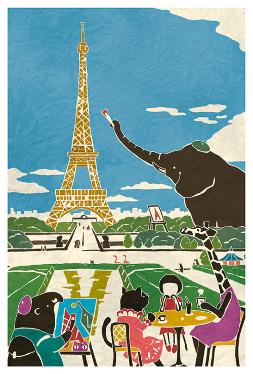 Paris - France Europe1 - Adachi Masato - Who Mails postcard