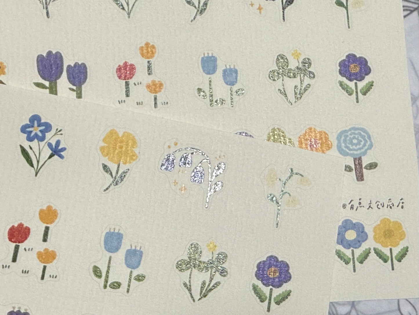 Spring Flowers - washi paper sticker set  -  A Little Creative Store (YOUDIAN DESIGN)