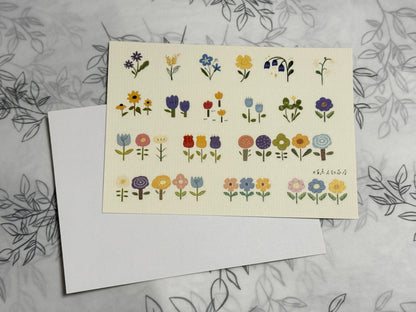 Spring Flowers - washi paper sticker set  -  A Little Creative Store (YOUDIAN DESIGN)