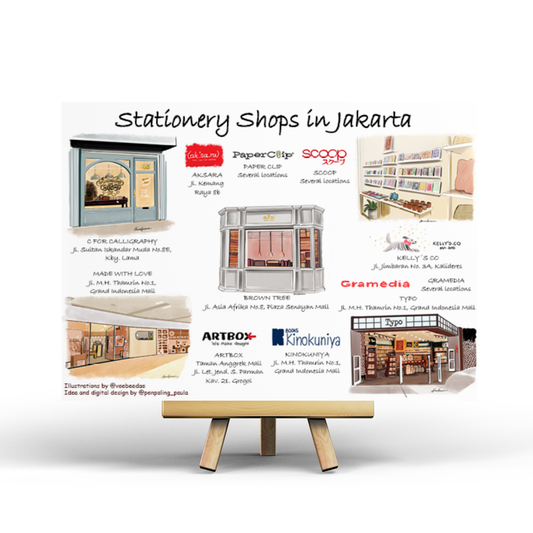 Stationery Shops in Jakarta - Penpaling Paula Postcard