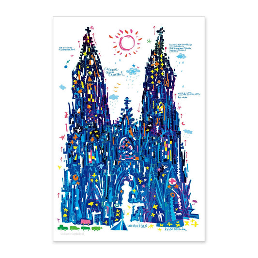 Cologne Cathedral/Germany - World Heritage Art Postcard