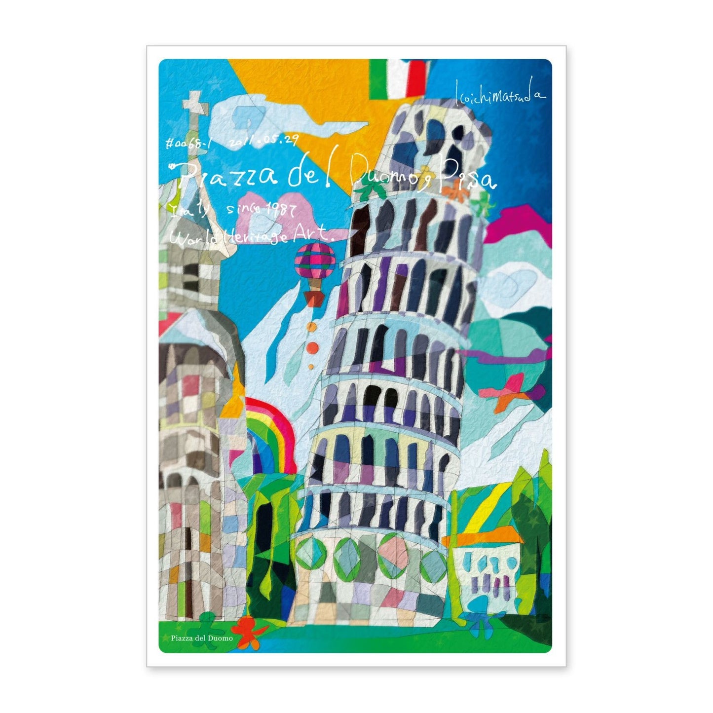 Piazza del Duomo in Pisa/Italy - World Heritage Art Postcard