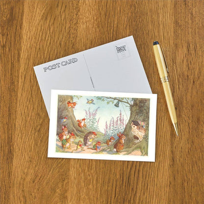 Forest Animal Visit Owl - Found Image postcard