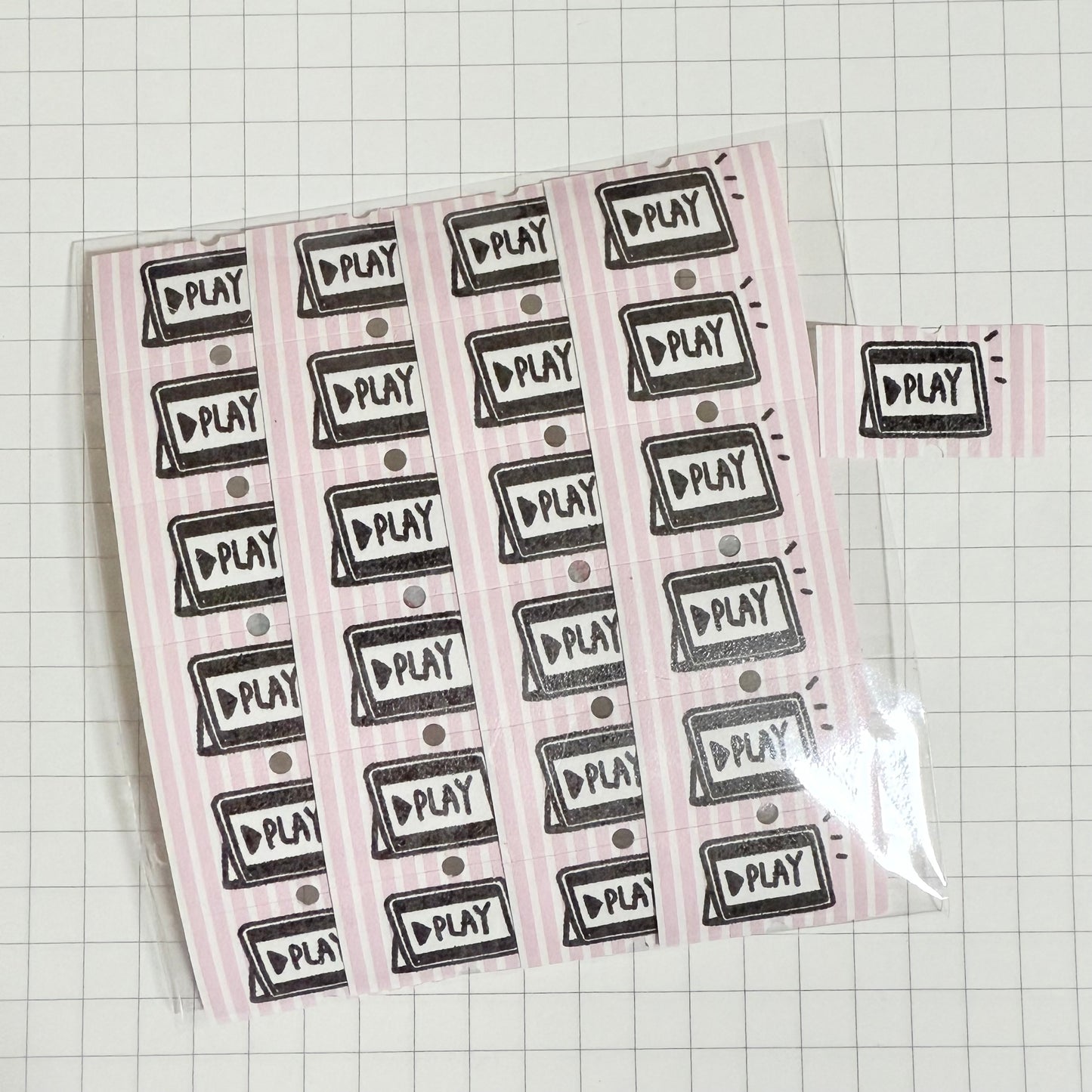 drama time - Abai Design白教授研究所 - 24 labeler stickers sampler
