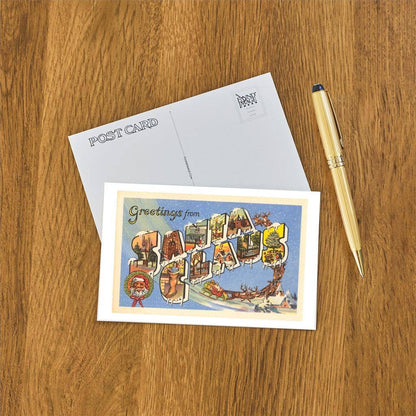 Greetings from Santa Claus, Large Letter - Found Image postcard