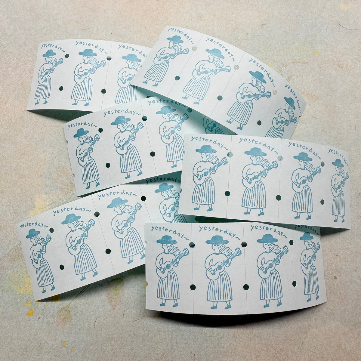 Yesterday - 36 Sublo - 24 label stickers sampler