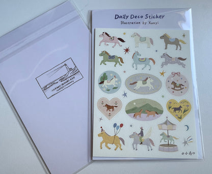 Little horse - Daily Deco sticker  -  roomemory