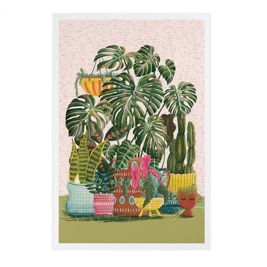 Plant Parent, Tropical Greenery - Lantern Press Postcard