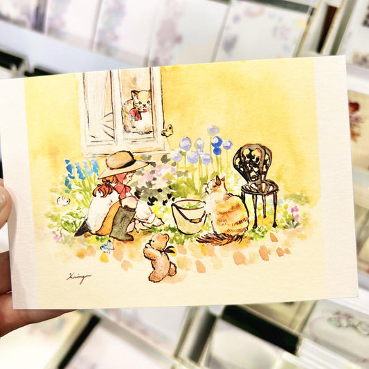 Gardening - Krimgen postcard