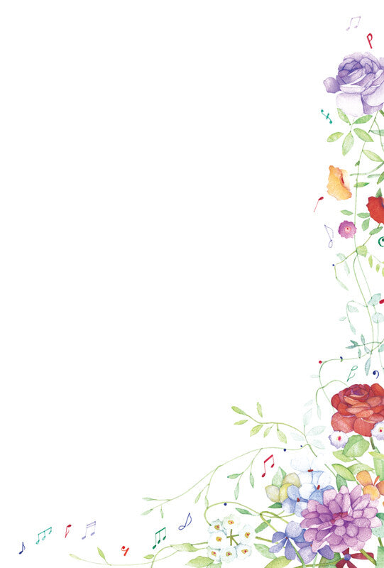 Flower Basket - Frontia postcard pad
