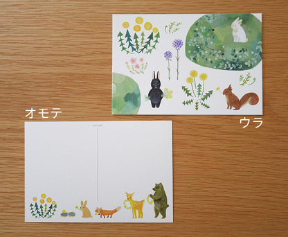 White Rabbit and Black Rabbit - 4Legs postcards